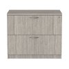 Alera 34 in W 2 Drawer File Cabinets, Gray, Legal; Letter ALEVA513622GY